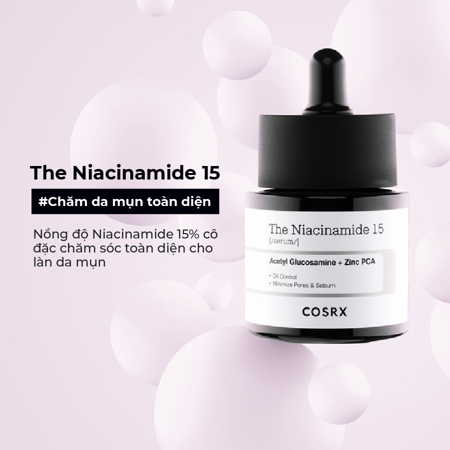 Tinh chất Niacinamide 15% chăm sóc da toàn diện COSRX The Niacinamide 15 Serum 20ml