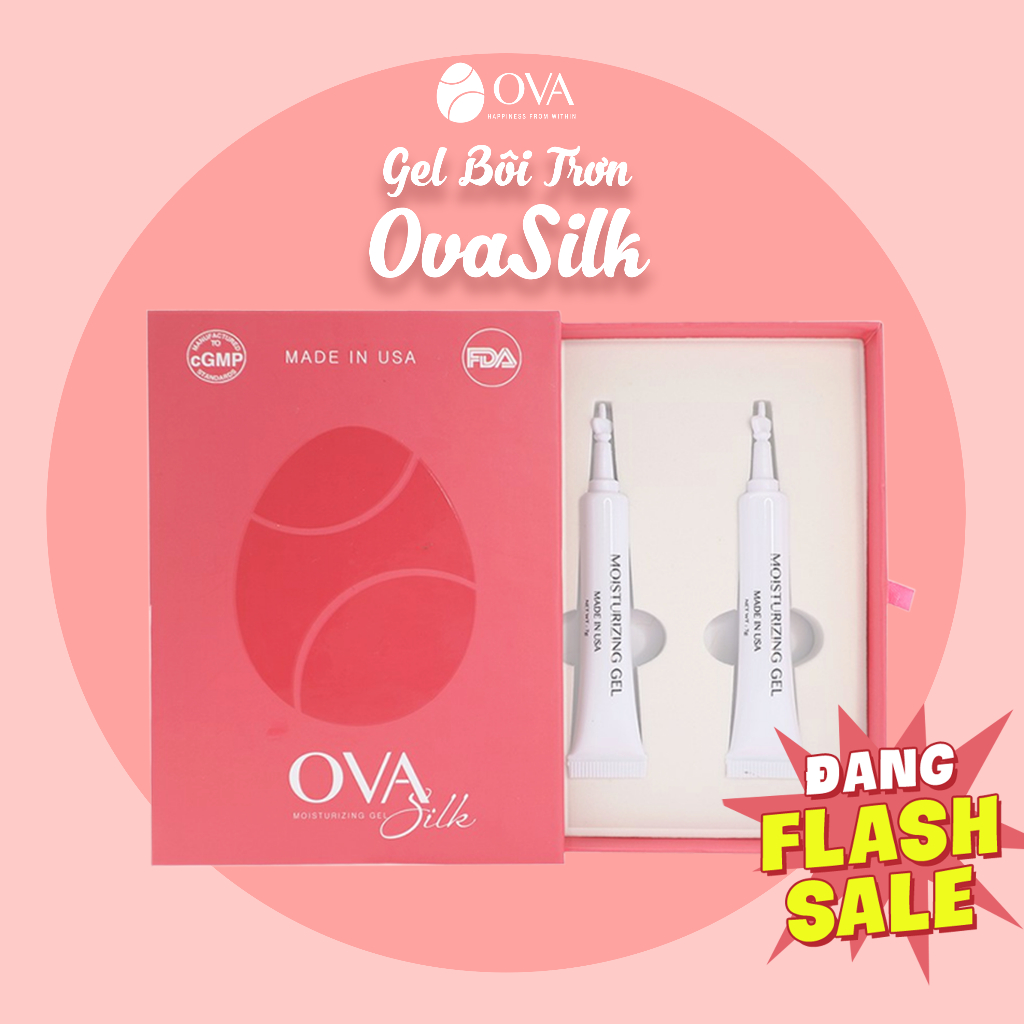 Gel bôi trơn cấp ẩm âm đạo chính hãng OvaSilk 120g chuẩn FDA made in usa, giảm khô rát, ngừa viêm, ngăn mùi, cân bằng PH