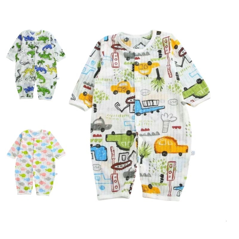Body thông hơi cho bé 4-12kg cotton giấy QC