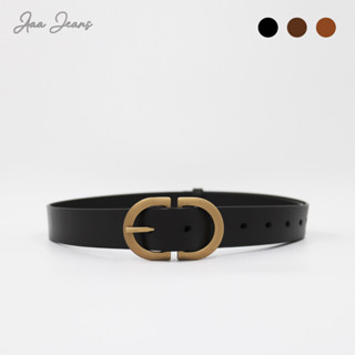 Aaa Jeans - Dây Nịt Nữ Da Thật Khóa Tròn Cách Điệu