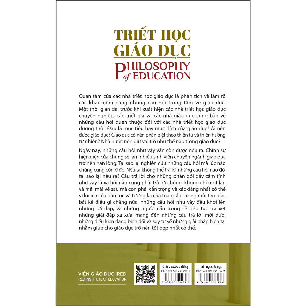 Sách IRED Books - Triết Học Giáo Dục  - Nel Noddings