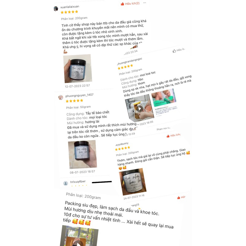 Tẩy tế bào chết da đầu Hoa nhài Nhà cô Mây - Detox da đầu, kiềm dầu, giảm gàu, tơi phồng tóc