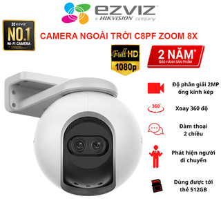 Camera Wifi Ngoài Trời Xoay EZVIZ C8PF Mắt Kép, Zoom 8x , Còi Hú Báo Động, Đàm Thoại - BH 24 THÁNG