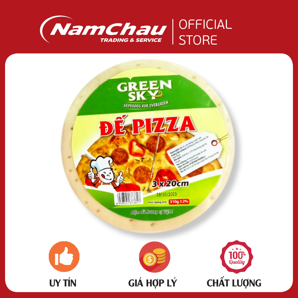 Đế bánh Pizza tươi 20cm làm sẵn size 20cm combo 3 chiếc/nguyên liệu làm pizza tiện lợi [giao hàng hỏa tốc HN]