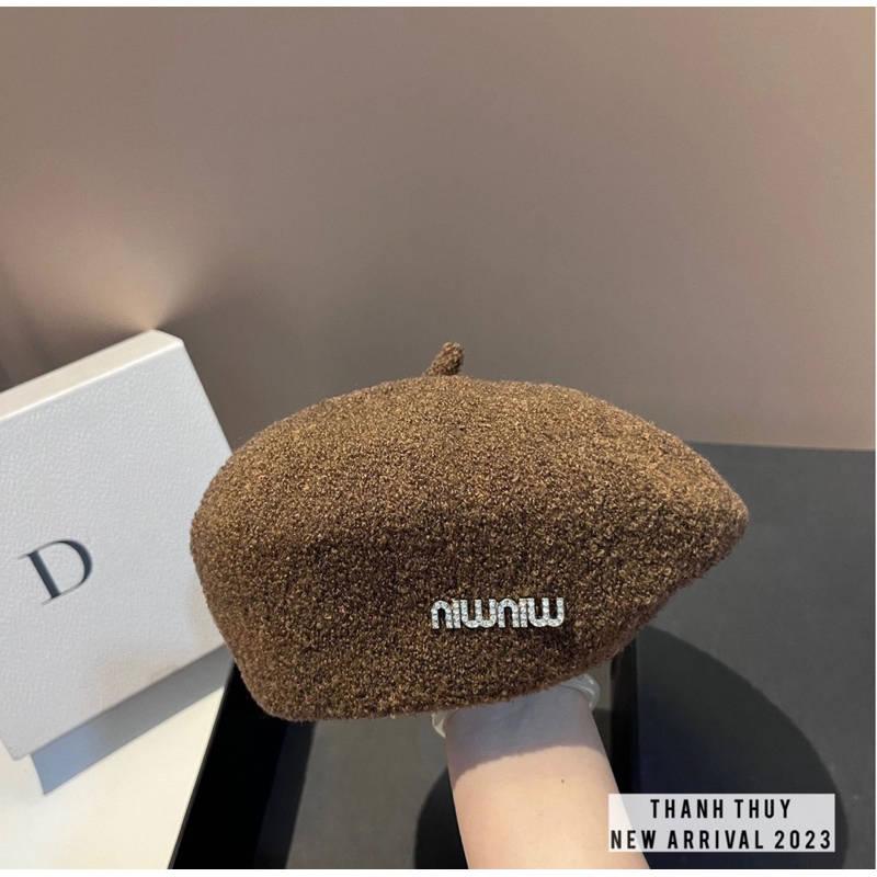 Mũ nồi lông cừu miumiu cho nữ