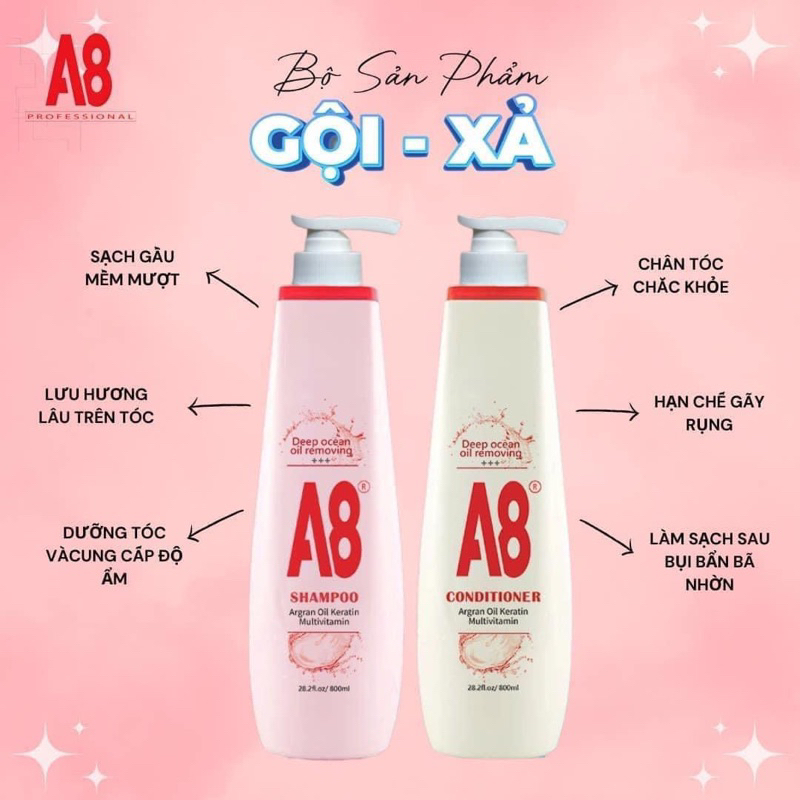 Dầu gội Collagen A8 cao cấp lưu hương lâu