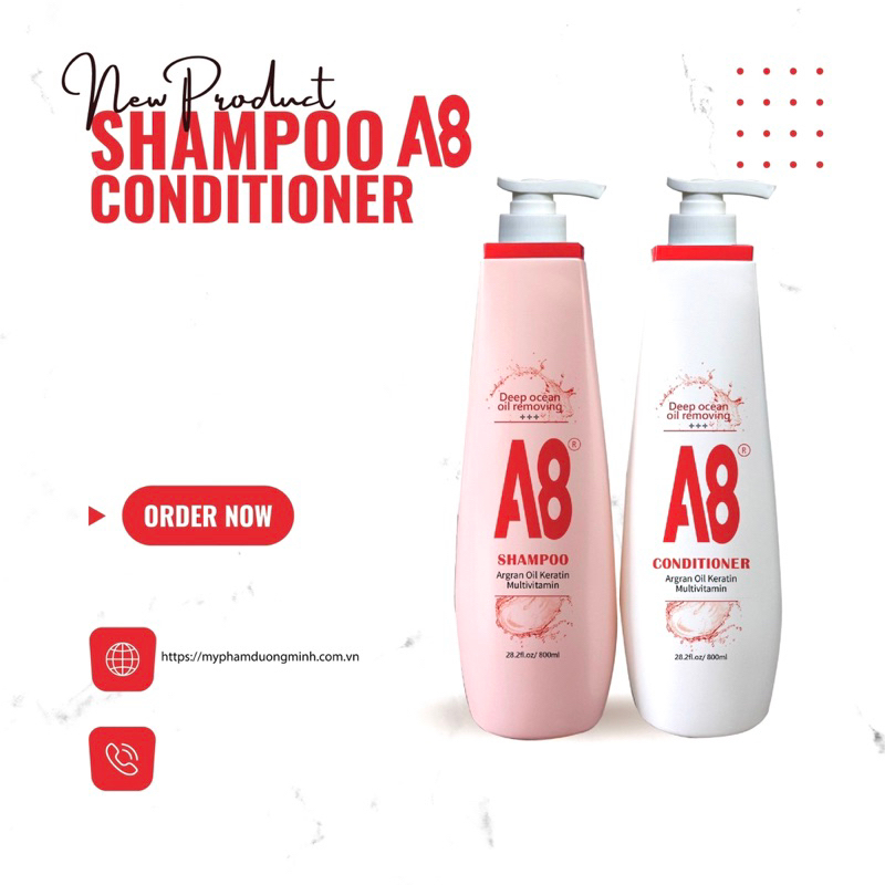 Dầu gội Collagen A8 cao cấp lưu hương lâu