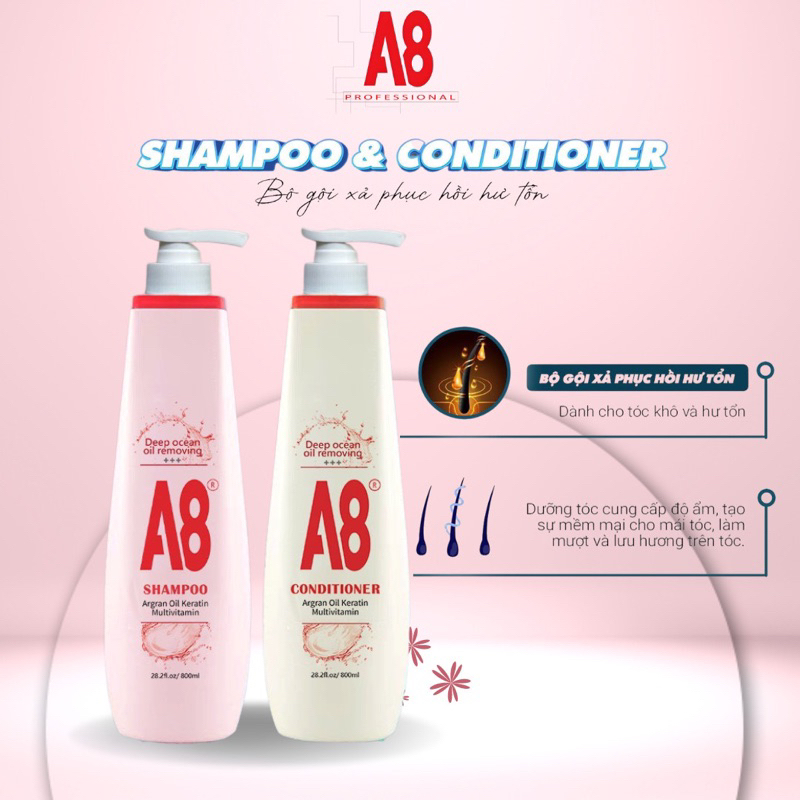 Dầu gội Collagen A8 cao cấp lưu hương lâu