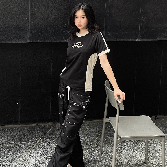 Áo Thun Baby Tee Funt RAGLAN Y2K