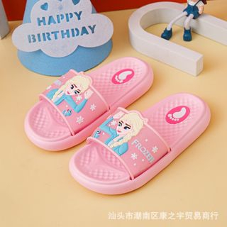 Dép lê cho bé,lê bé gái chống trượt in hình Elsa cầu vồng thời trang mùa hè mới 🔥ELSA03.