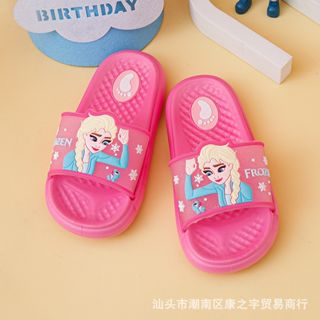 Dép lê cho bé,lê bé gái chống trượt in hình Elsa cầu vồng thời trang mùa hè mới 🔥ELSA03.