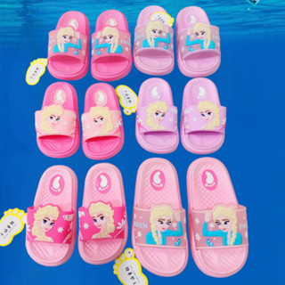 Dép lê bé gái in hình Elsa cầu vồng chống trượt  thời trang mùa hè mới ELSA03.