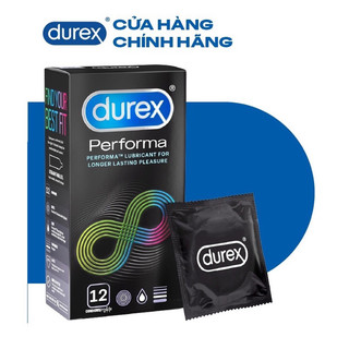 Hộp 3 cái bao cao su Durex Performa kéo dài thời gian 52mm