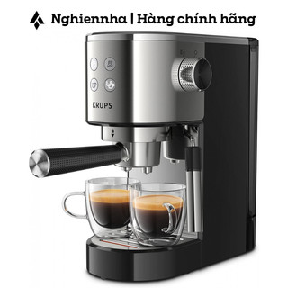 Máy pha cà phê tự động krups virtuoso xp442c11, máy pha cà phê cho gia đình, văn phòng, đức, bh 12 tháng, nghiennha_99