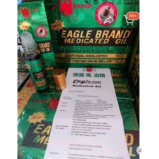 1 lốc dầu gió Singapore dạng lăn 12ml
