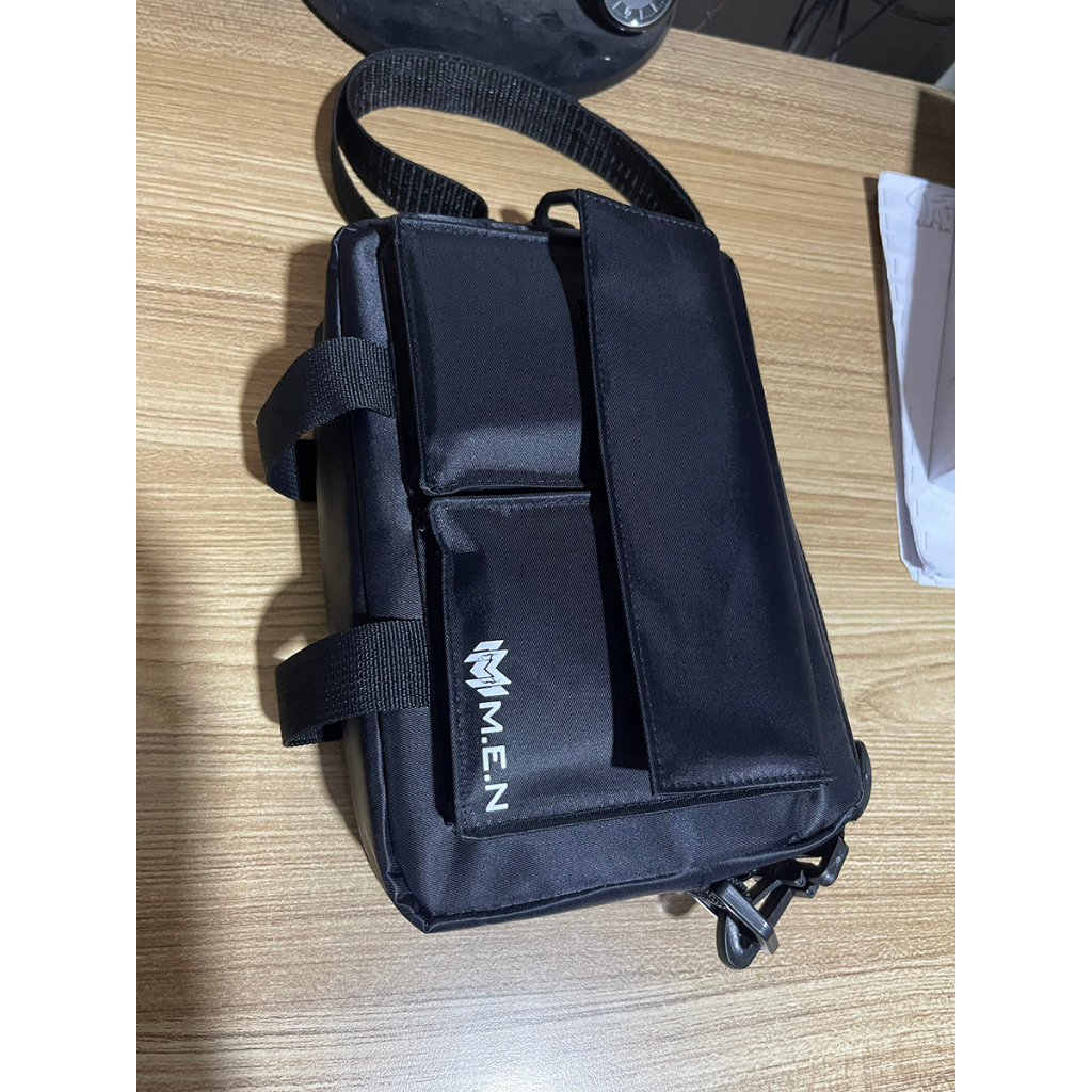 Túi đeo chéo nam trơn Men đen ngầu coolbag kiểu dáng đi chơi phượt 5 ngăn