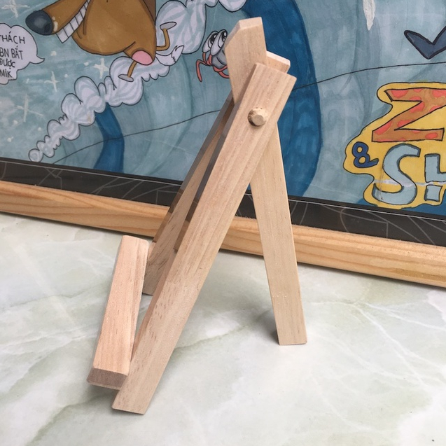 Kệ để tranh, giá để tranh mini, giá vẽ tranh số hoá, đính đá, bưu thiếp để bàn trang trí gấp gọn Shop Gỗ Xinh