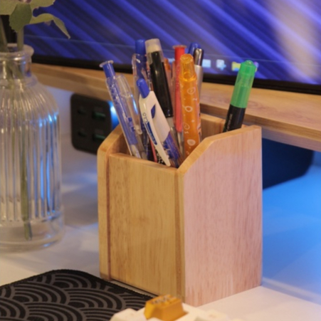 Ống viết, ống bút để bàn bằng gỗ dễ thương, ống cắm bút, hộp viết Shop Gỗ Xinh
