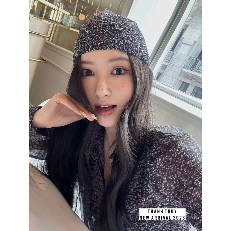 Mũ len kim sa lấp lánh cho nữ