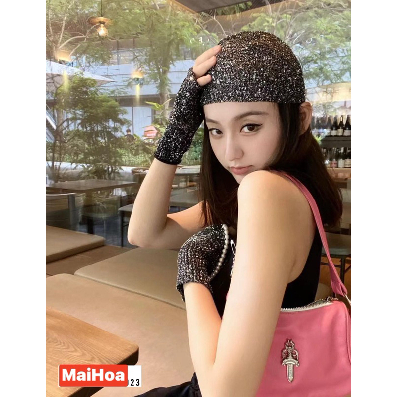 Mũ len kim sa lấp lánh cho nữ