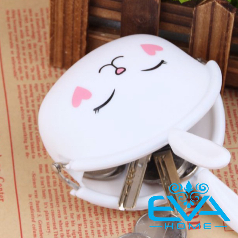 Bóp Ví Silicon Hình Thỏ Con Cầm Tay Xinh Xắn Nhiều Màu