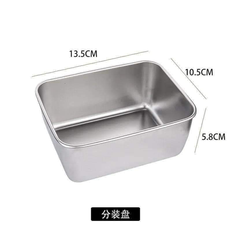 SET 5 HỘP INOX 304 KÈM NẮP NHỰA