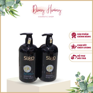 Combo dầu gội dầu xả sliko phục hồi mềm mượt tóc 750ml