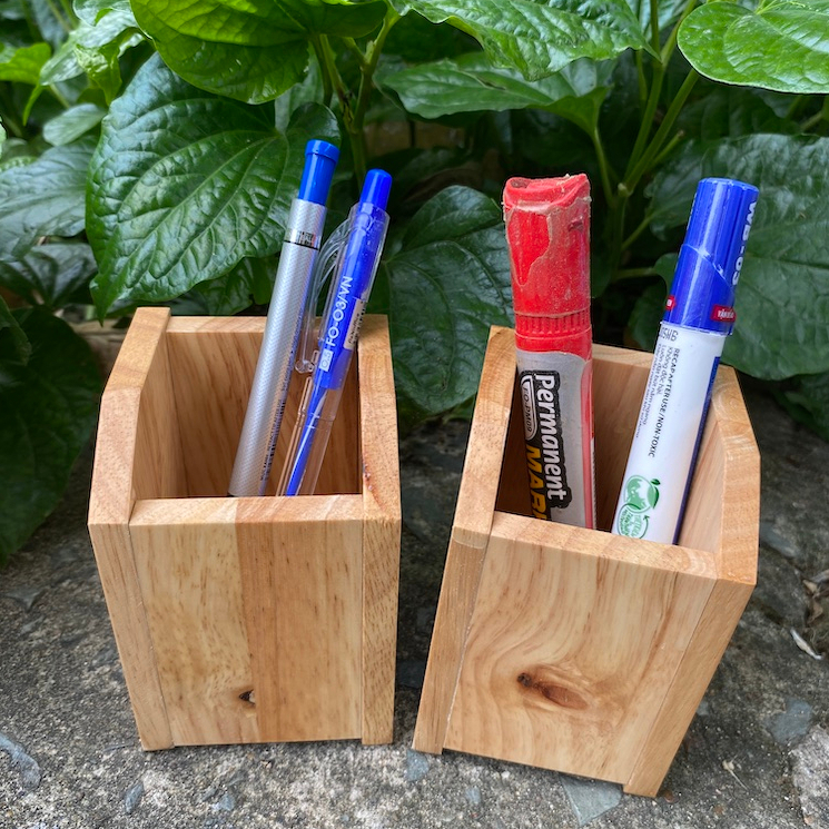 Ống viết, ống bút để bàn bằng gỗ dễ thương, ống cắm bút, hộp viết Shop Gỗ Xinh