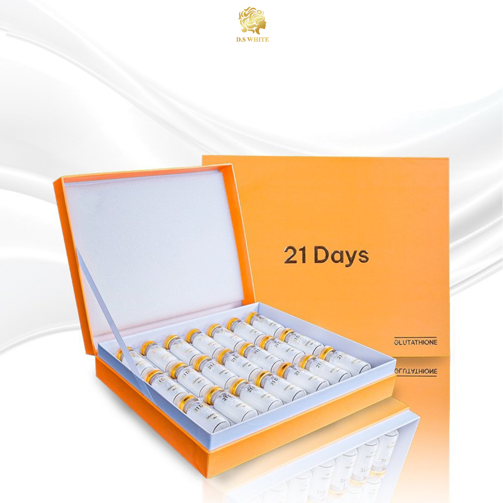 Bột Uống Truyền Trắng 21 Days Bổ Sung Glutathione (21 lọ x 5gr)