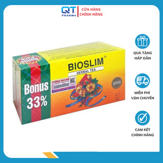 Trà Giảm Cân Bảo Tú Lệ Bio Slim - GIúp Thanh lọc cơ thể, Lọc máu giải độc trong gan ,ngăn ngừa hấp thụ mỡ Hộp 40 gói