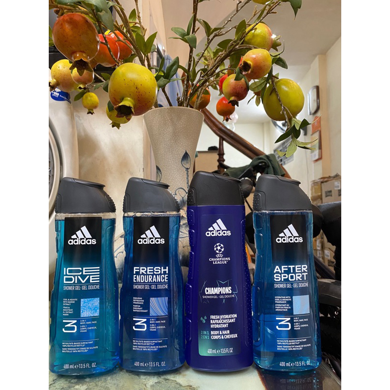 Sữa tắm Adidas 3in1 men 400ml,250ml