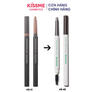 (Mẫu mới 2023) Chì Kẻ Mày Hai Đầu Innisfree Auto Eyebrown Pencil Mềm Mại Bền Màu