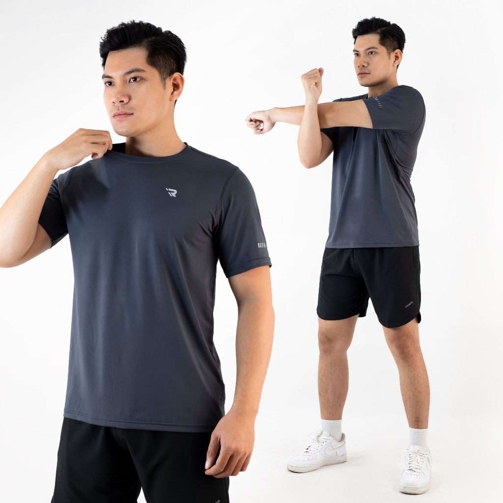 Áo Thể Thao Chạy Bộ Tập Gym Nam Cổ Tròn Ngắn Tay Thun Lạnh Reeta Thoáng Khí, Thoát Ẩm Nhiều Màu - A2242