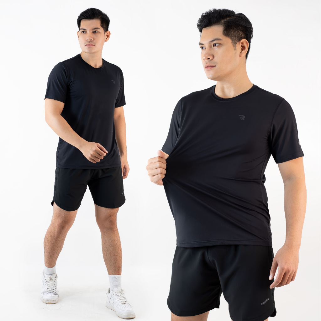 Áo Thể Thao Chạy Bộ Tập Gym Nam Cổ Tròn Ngắn Tay Thun Lạnh Reeta Thoáng Khí, Thoát Ẩm Nhiều Màu - A2242