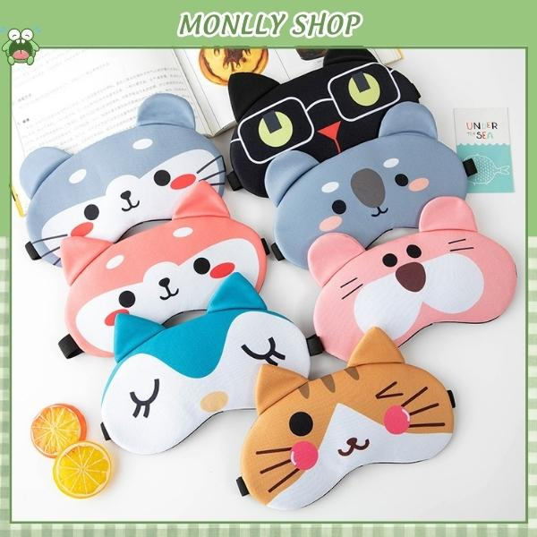 Bịt Mắt Ngủ Hình Thú Dễ Thương Dễ Thương Phụ Kiện Du Lịch - Monllystore