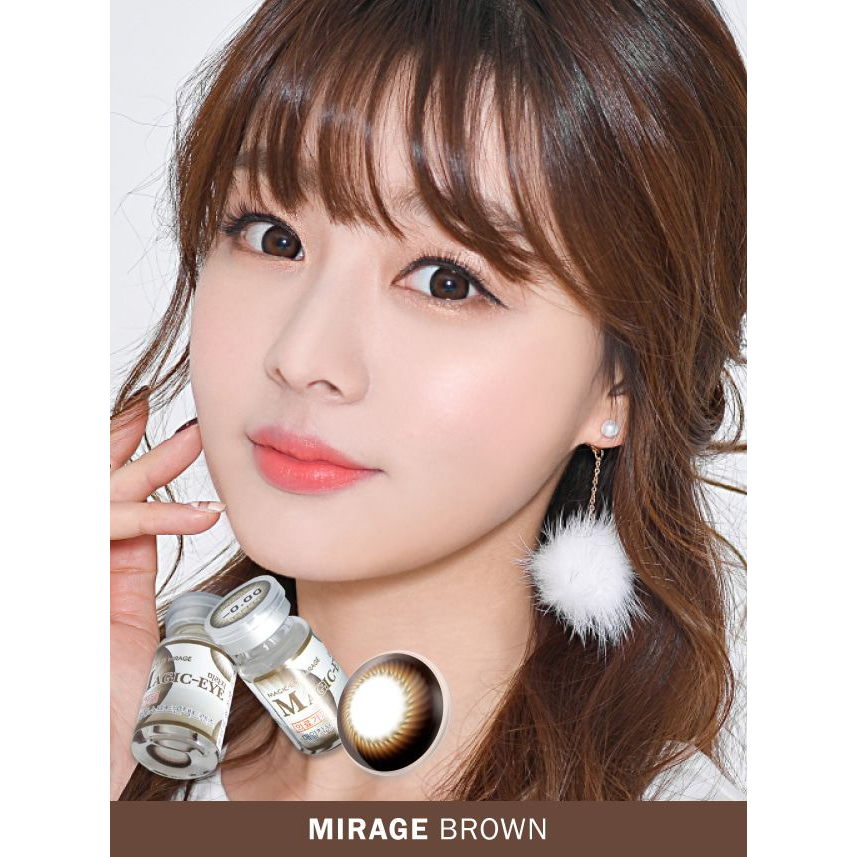 MIRAGE - Lens 6 THÁNG (1 CHIẾC) Brown - Kính áp tròng Hàn Quốc Seoullens