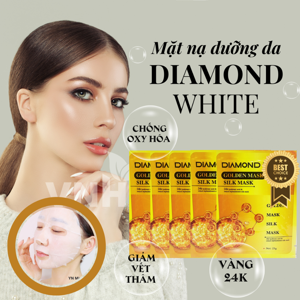 Mặt nạ dưỡng da Diamond White 3 công dụng Hàng Chính Hãng