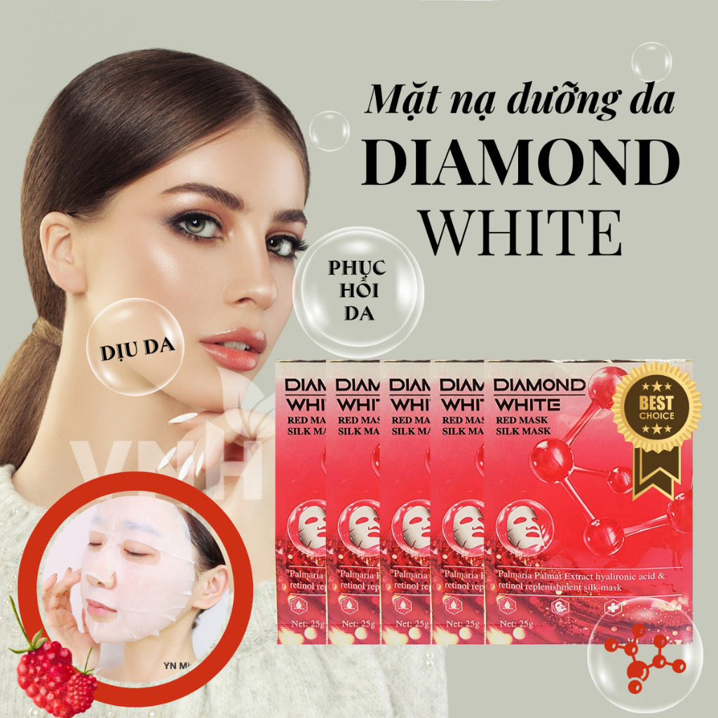 Mặt nạ dưỡng da Diamond White 3 công dụng Hàng Chính Hãng