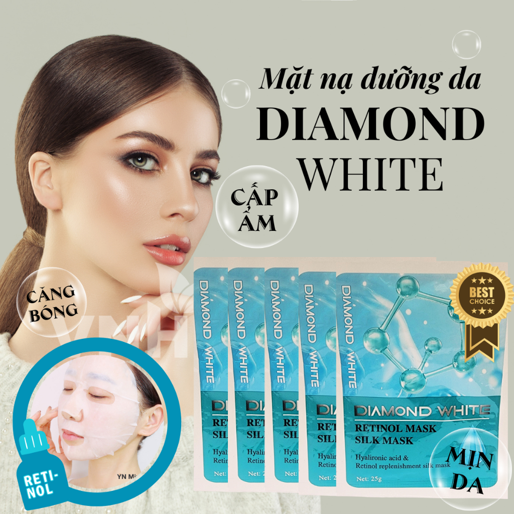 Mặt nạ dưỡng da Diamond White 3 công dụng Hàng Chính Hãng
