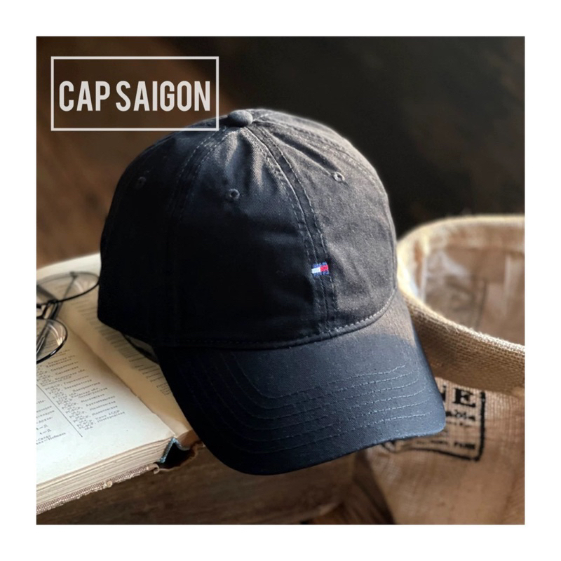 Mũ lưỡi trai kaki phom mềm thêu logo TOMI nam nữ phom dáng thoải mái thoáng mát