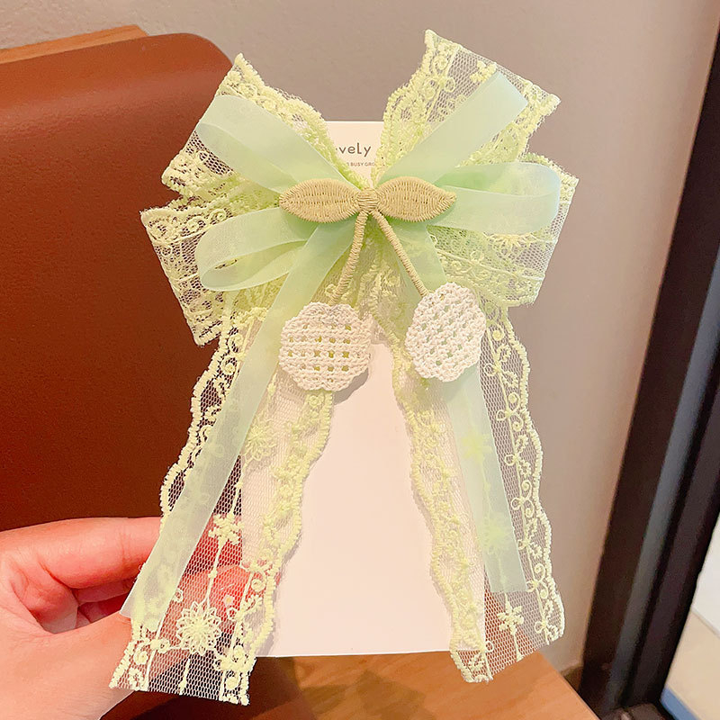 Kẹp tóc cho bé phối nơ xinh xắn màu sắc tươi sáng