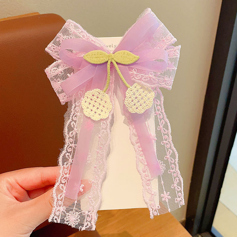 Kẹp tóc cho bé phối nơ xinh xắn màu sắc tươi sáng