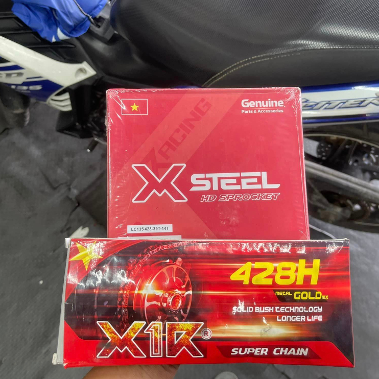 Bộ nhông sên dĩa X1R cho Exciter 135/150/155, Winner, Wave RS, Future,....070913, 070914, 070915, 070916, 070917, 070918