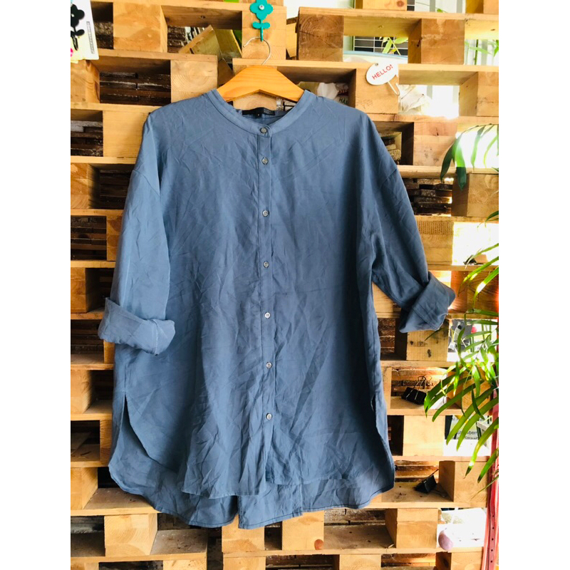 S034. Áo sơ mi bigsize hiệu Sugar Spoon - 2hand