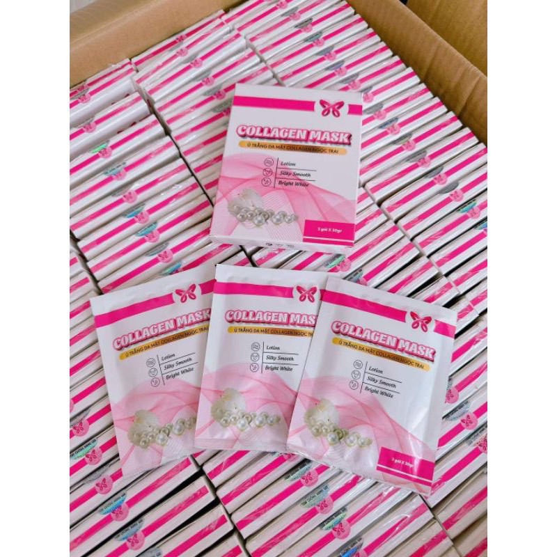Ủ TRẮNG DA MẶT COLLAGEN,mờ nám tàn nhang