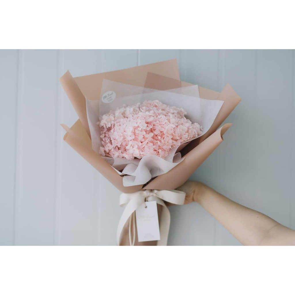 Cành hoa Khô Cẩm Tú Cầu Hydrangea decor trang trí nhà cửa