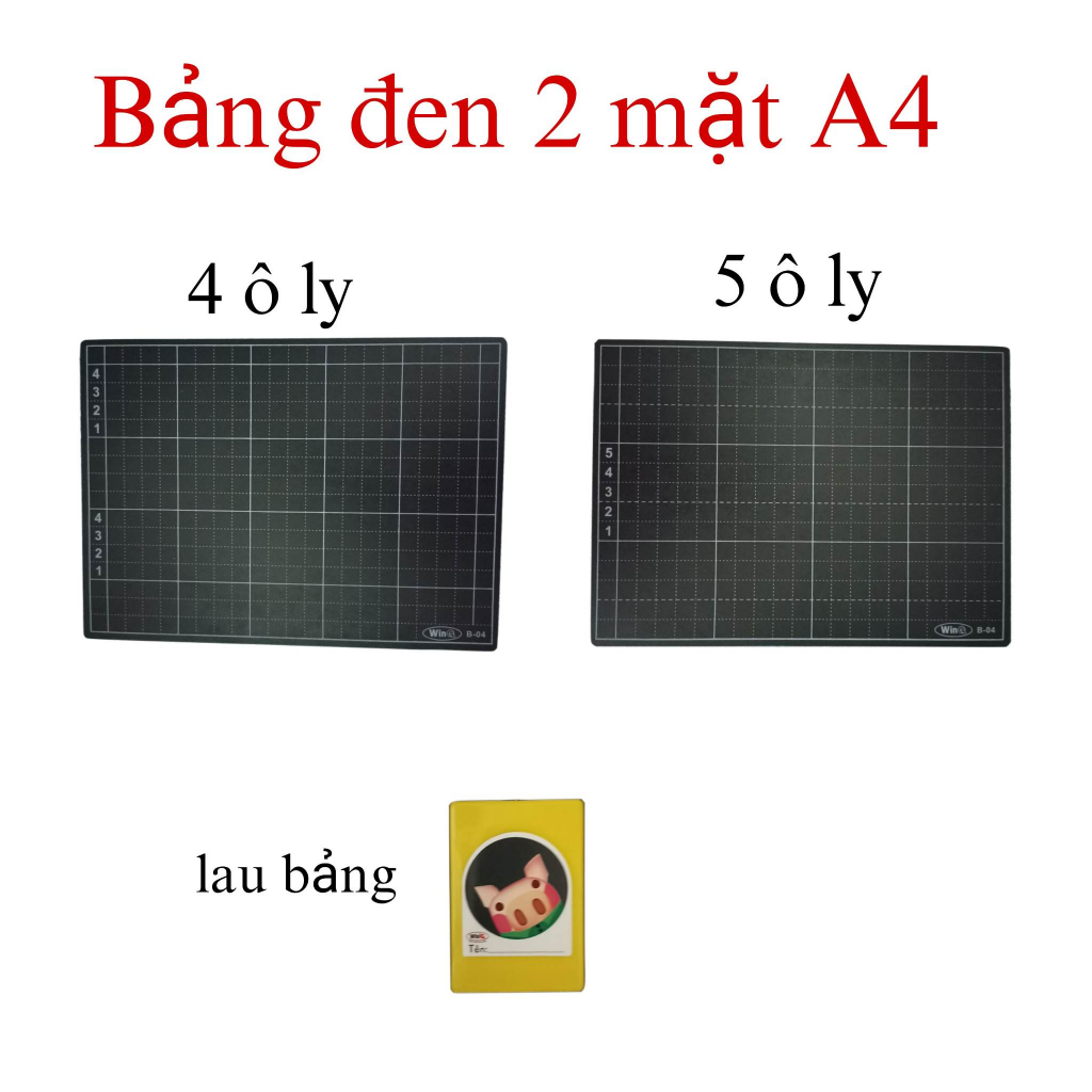 Bảng tách gộp - 2 mặt 4 và 5 ô ly cho học sinh học toán chương trình chân trời sáng tạo