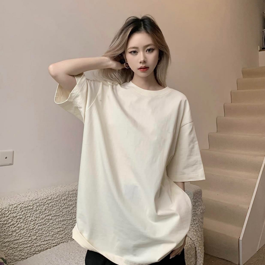 Quà tặng chun buộc tóc cho Áo thun nam nữ form rộng chất liệu cotton 100% hàng may kỹ thấm hút tốt THE1997