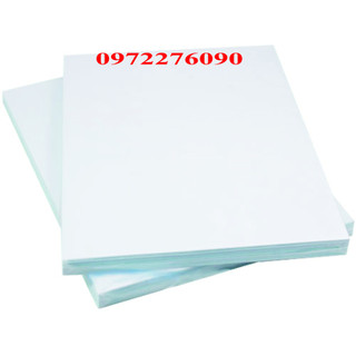 Giấy decal đế xanh mặt nhám khổ A4