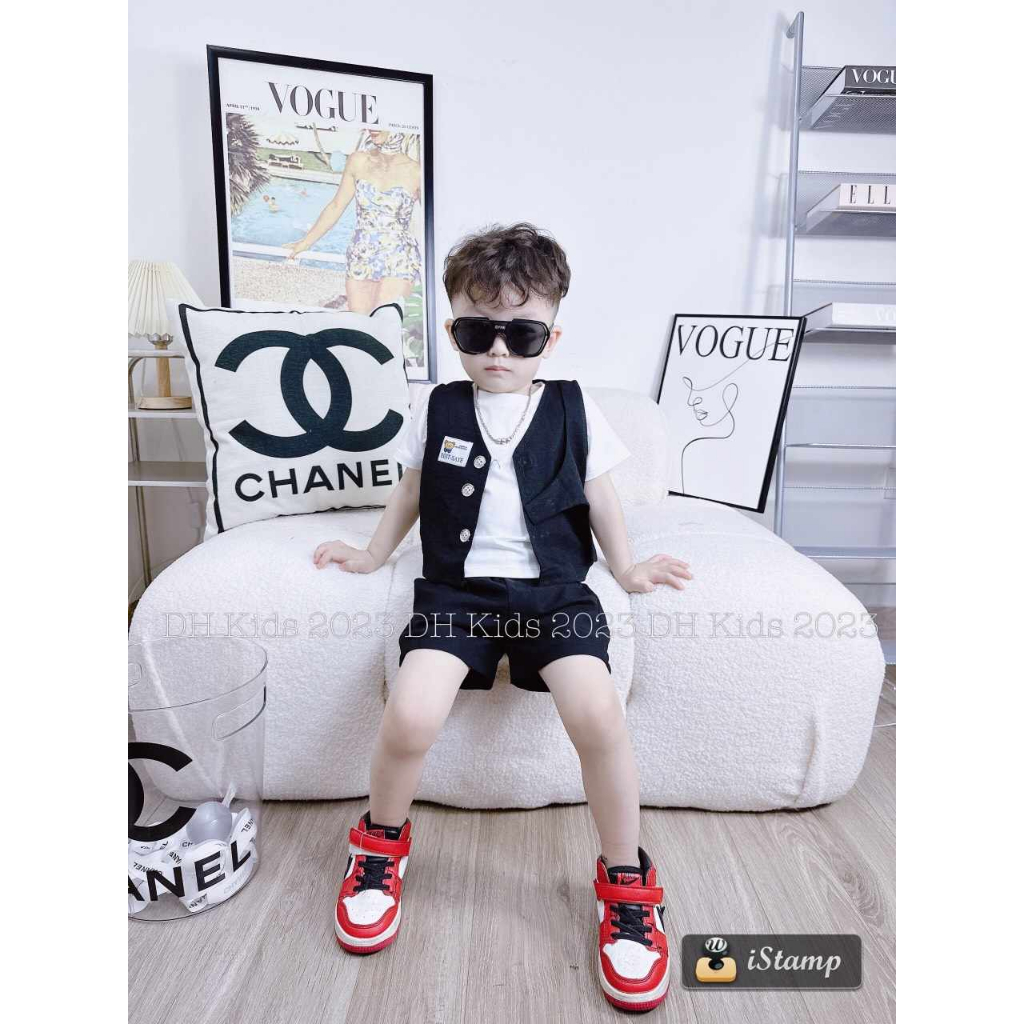 Bộ bé trai gile công tử sành điệu